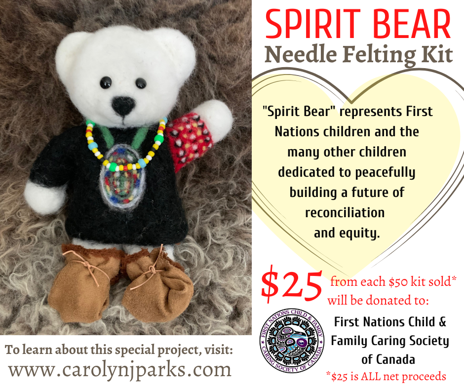 Spirit Bear - Needle Felting Kit